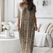 Oversized Asymmetric Off-Shoulder Casual Dress