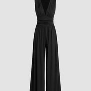 Charity Chic Sleeveless Wide-Leg Jumpsuit