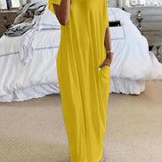 Oversized Asymmetric Off-Shoulder Casual Dress