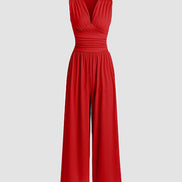 Charity Chic Sleeveless Wide-Leg Jumpsuit