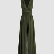 Charity Chic Sleeveless Wide-Leg Jumpsuit