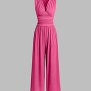 Charity Chic Sleeveless Wide-Leg Jumpsuit