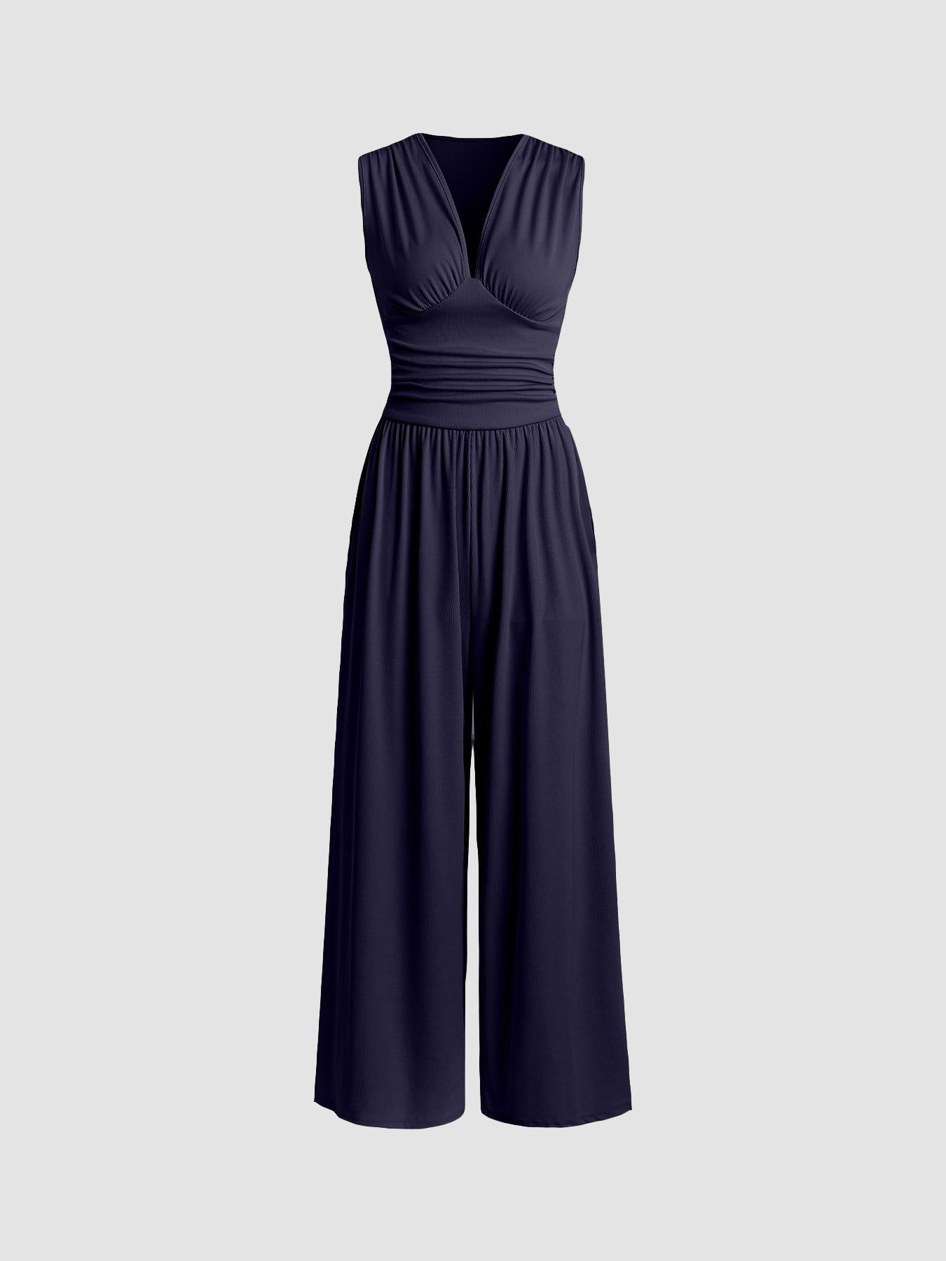 Charity Chic Sleeveless Wide-Leg Jumpsuit
