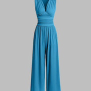 Charity Chic Sleeveless Wide-Leg Jumpsuit