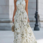 Floral Off-Shoulder Maxi Dress