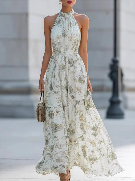 Floral Off-Shoulder Maxi Dress