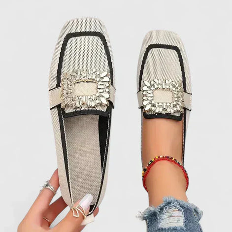 Maylora loafers styled with casual trousers