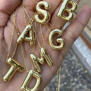 Bubble Initial Necklace
