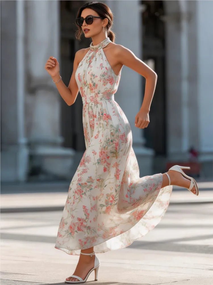 Floral Off-Shoulder Maxi Dress