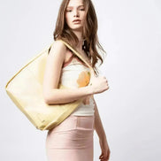 Everyday BB Bag – Leather Bucket Bag with Laptop Fit