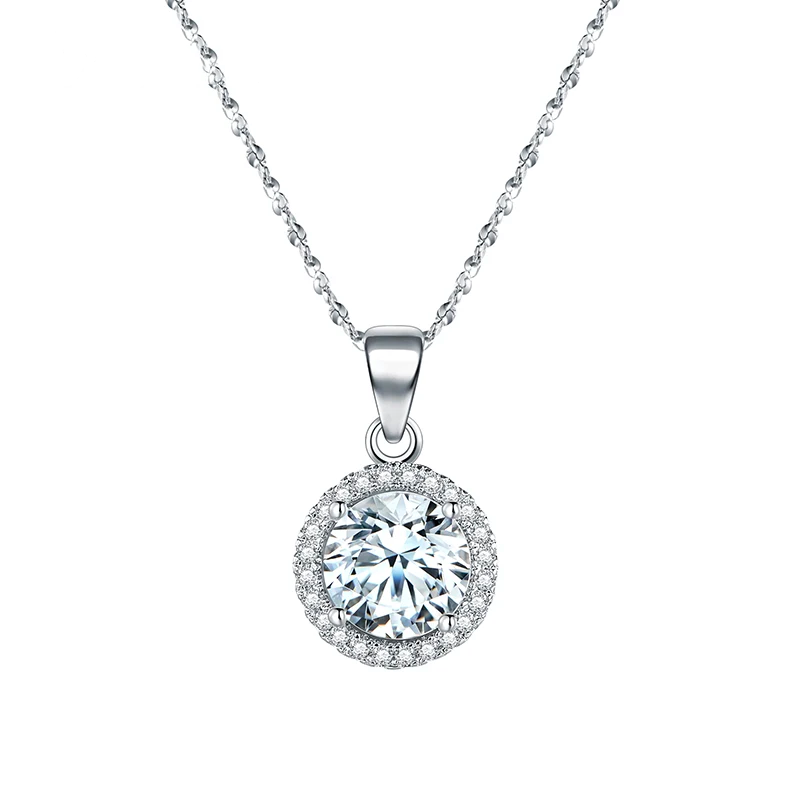 Alicia Round Zirconia Pendant Necklace