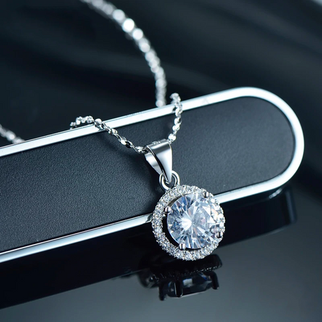 Alicia Round Zirconia Pendant Necklace