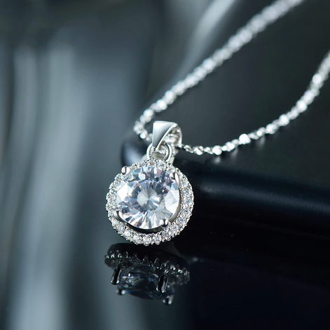 Alicia Round Zirconia Pendant Necklace