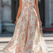 Floral Off-Shoulder Maxi Dress