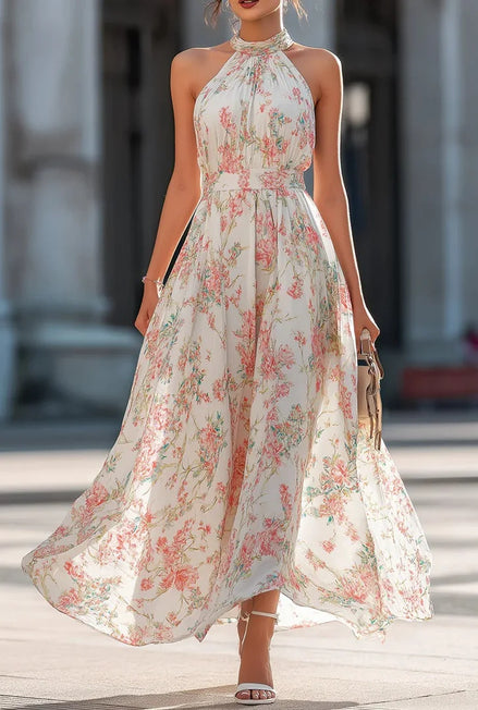 Floral Off-Shoulder Maxi Dress