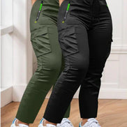 Women’s Two-Piece Drawstring Waist Work Trousers Set