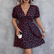 Floral V-Neck Dress
