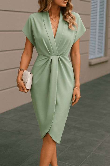 Serena Luxe Midi Wrap Dress