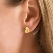 Custom Heart Name Earrings