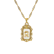 A-Z Crown Initial Necklace