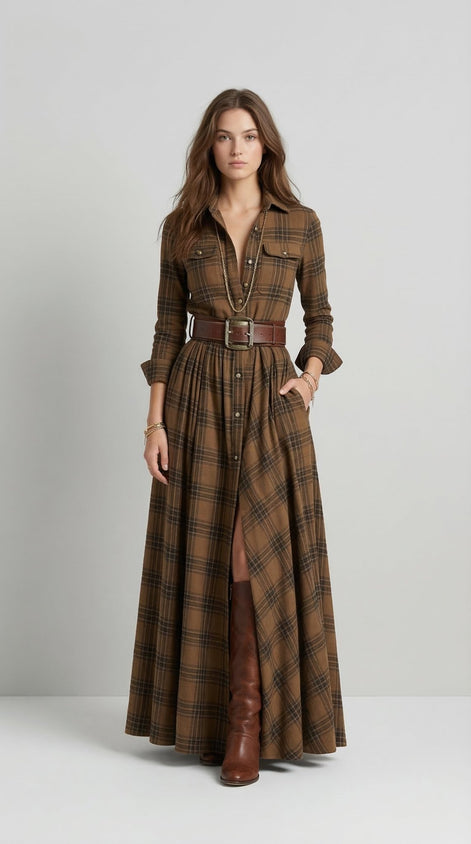 Scarlett Belted Maxi Dress