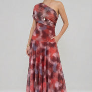 Jessamy One-Shoulder Tie-Dye Maxi Dress
