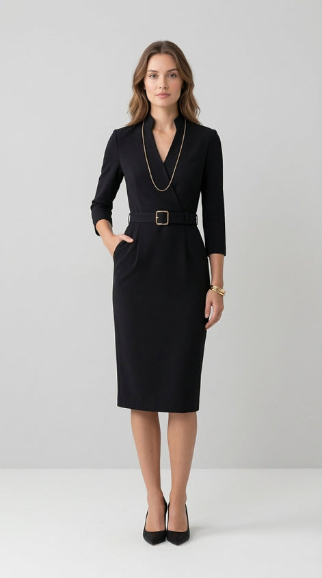 Clariss Elegant Black Dress