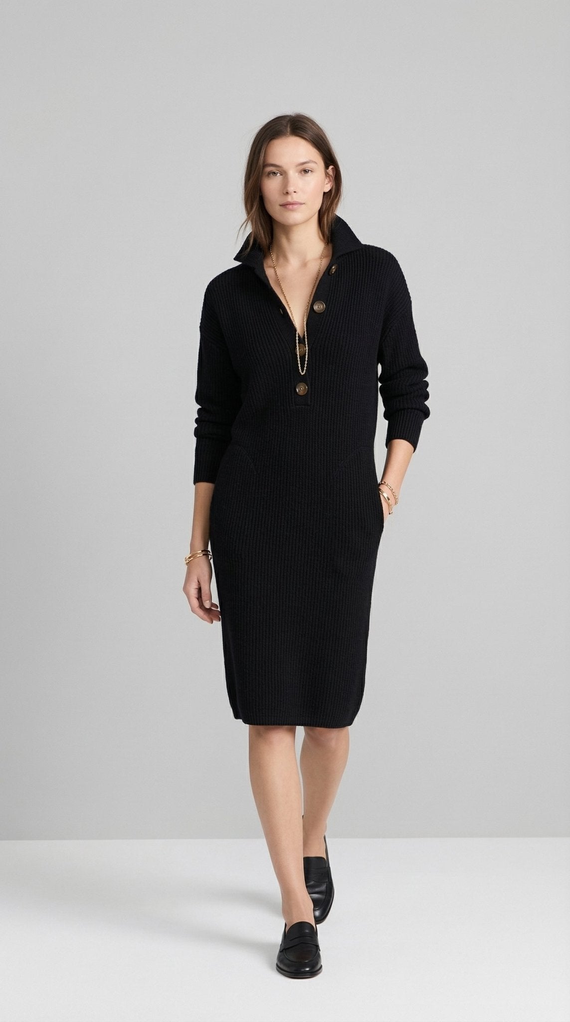 Arianell Winter Wool Midi Dress