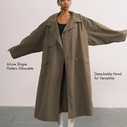 Cotton Oversized Trench Coat