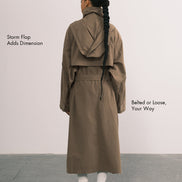 Cotton Oversized Trench Coat
