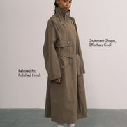 Cotton Oversized Trench Coat