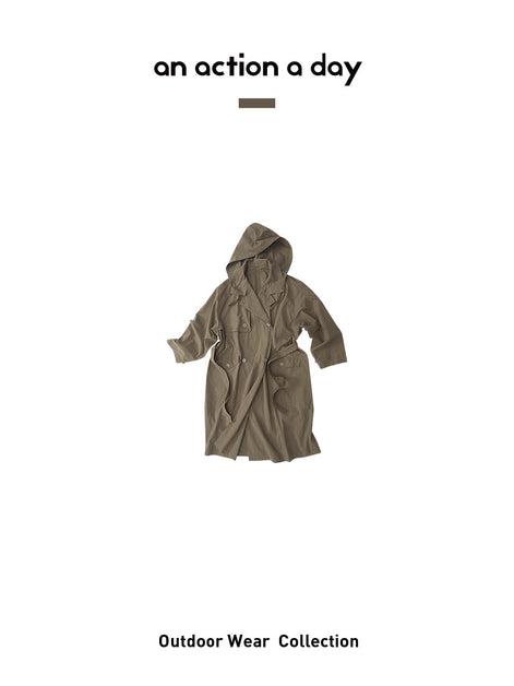 Cotton Oversized Trench Coat
