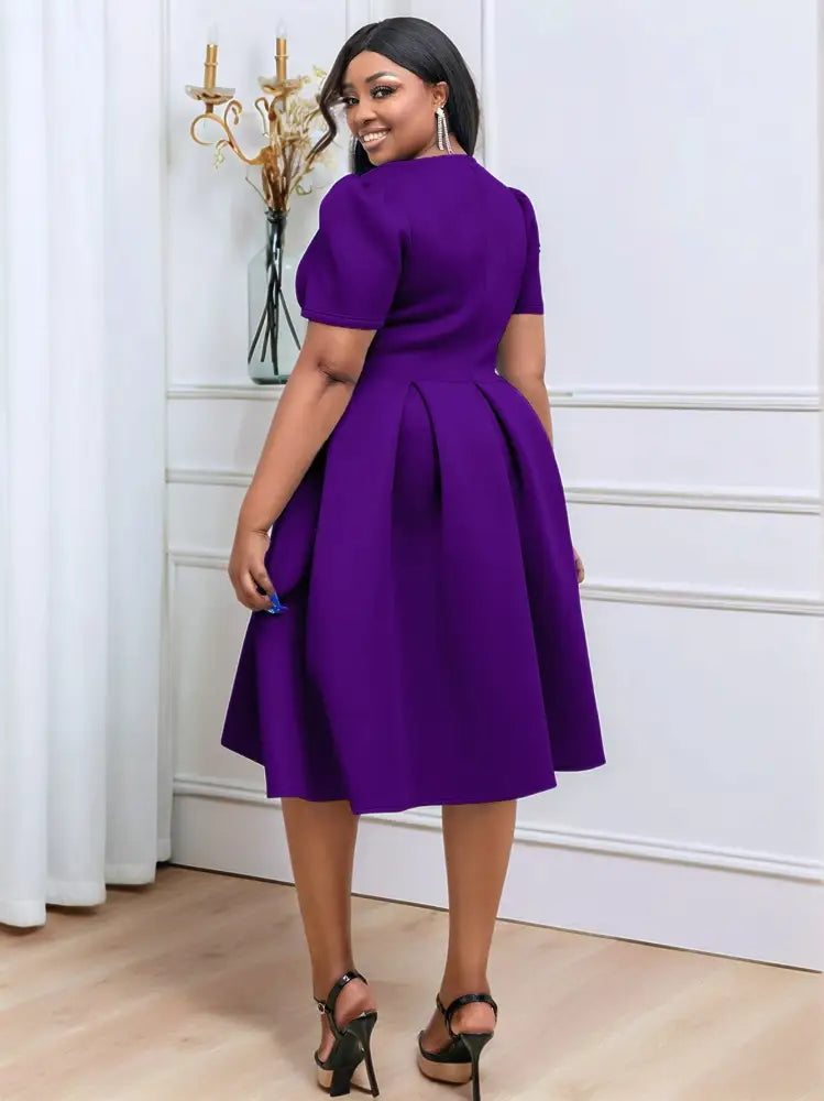Plus Size A-Line Swing Party Dress