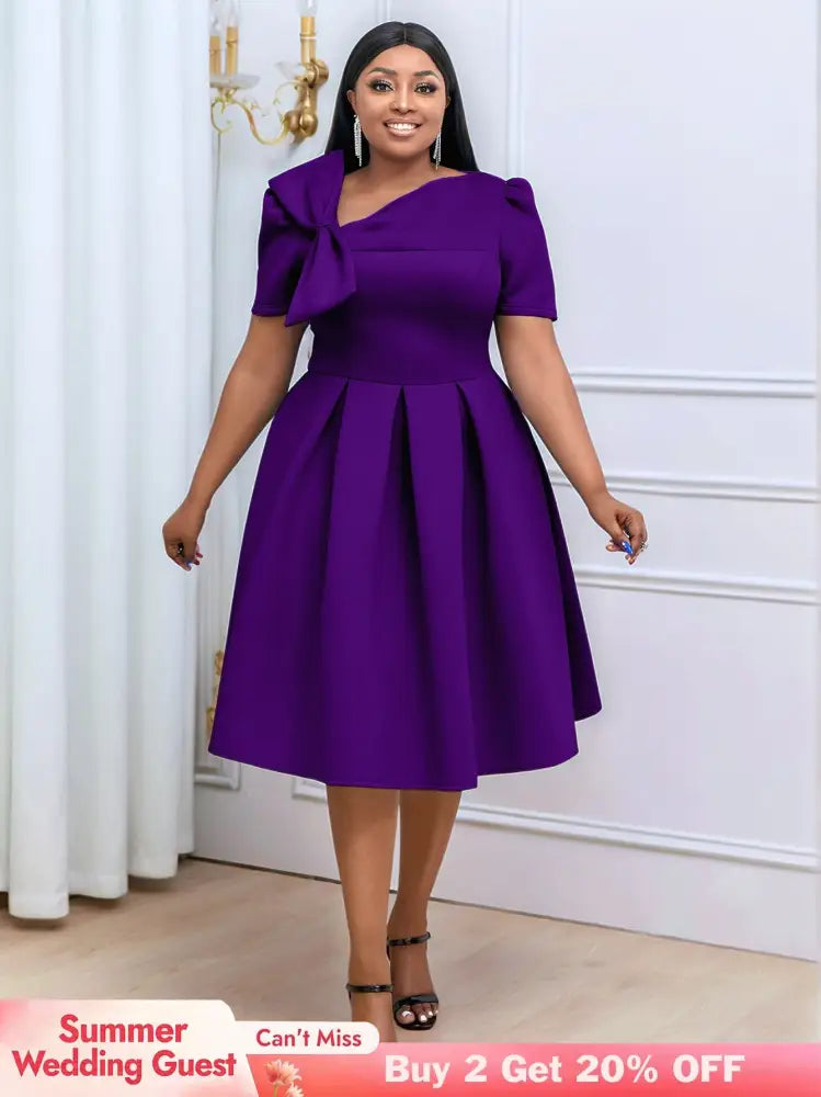 Plus Size A-Line Swing Party Dress