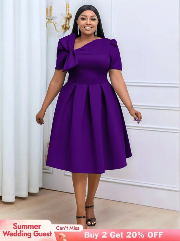 Plus Size A-Line Swing Party Dress