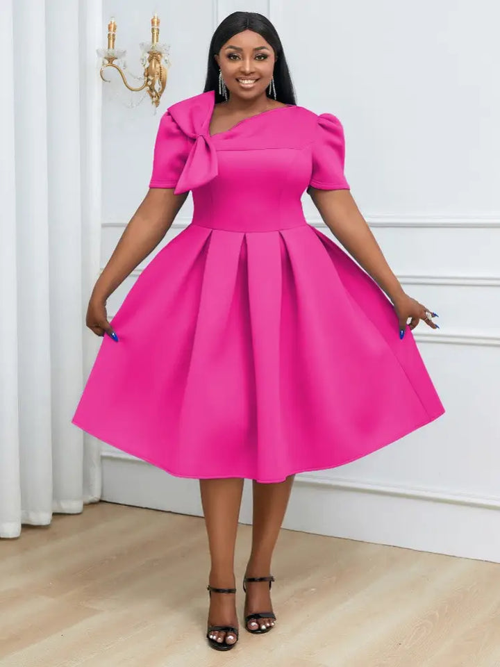 Plus Size A-Line Swing Party Dress