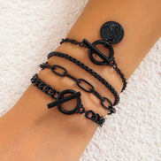 Cuban Link Coin Pendant Bracelet