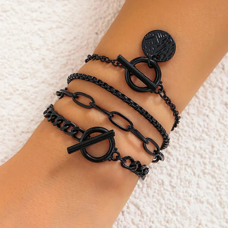 Cuban Link Coin Pendant Bracelet