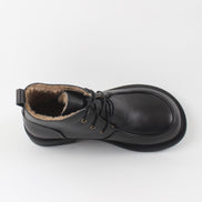 Leather Oxford Ankle Boots