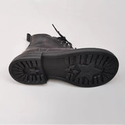 Leather Lace-Up Ankle Boots