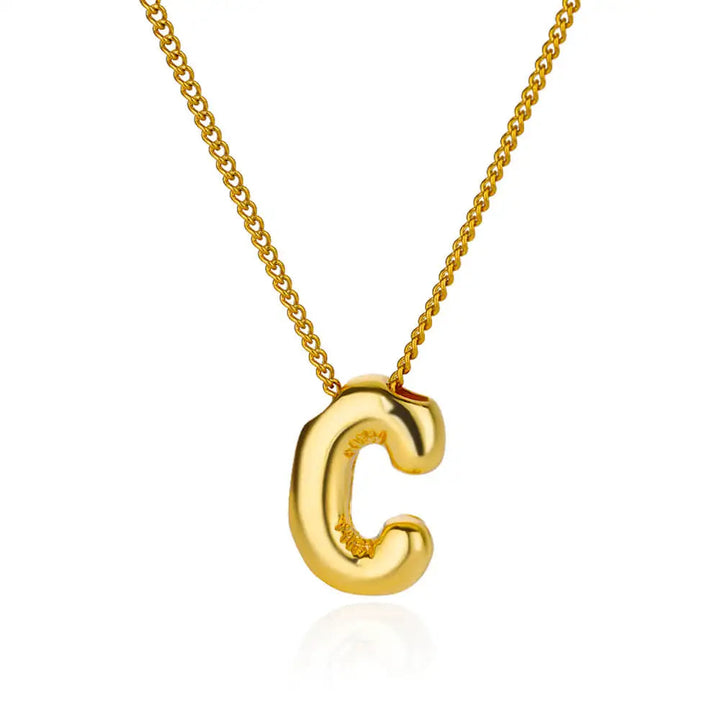 Chunky Initial Letter Necklace