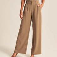 Effortless Tailored Wide-Leg Pants