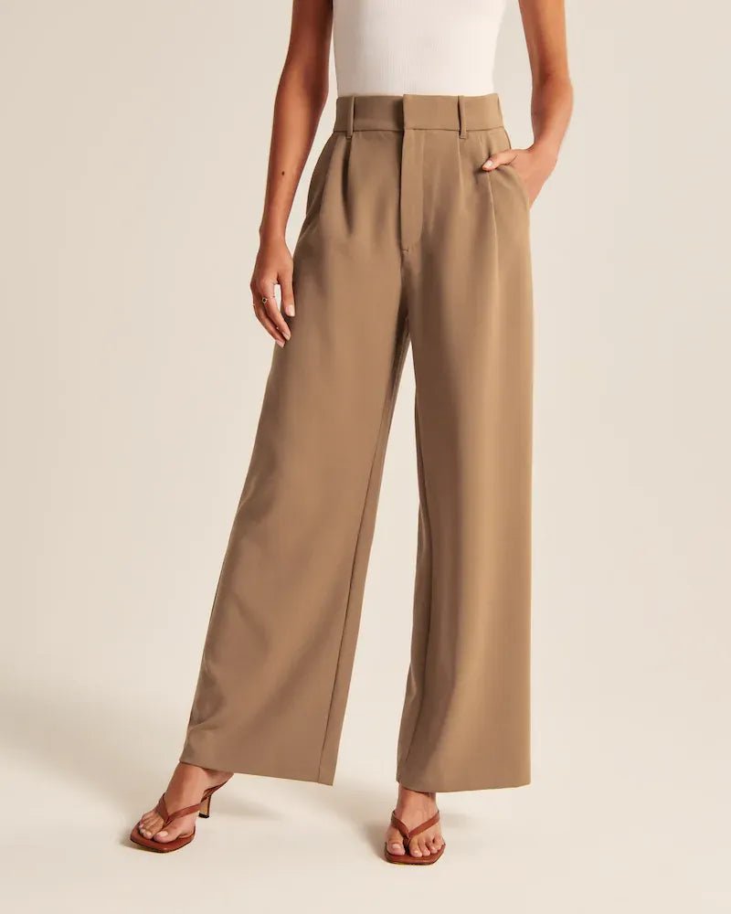 Effortless Tailored Wide-Leg Pants