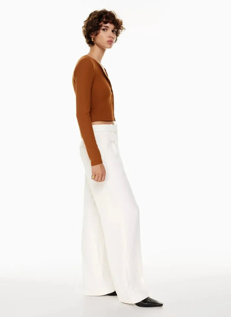 Effortless Tailored Wide-Leg Pants