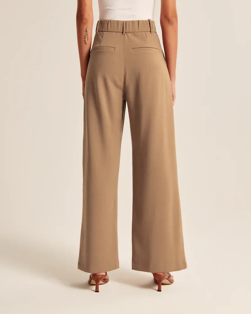 Effortless Tailored Wide-Leg Pants
