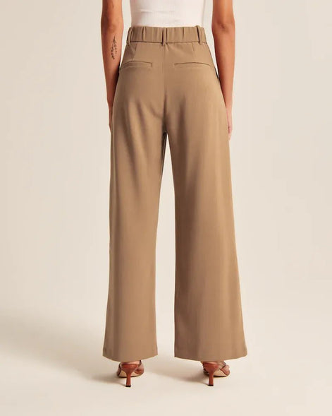 Effortless Tailored Wide-Leg Pants
