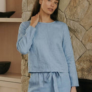 Cotton-Linen Monochrome Two-Piece Set