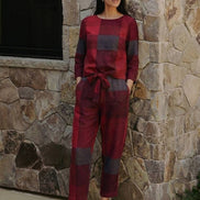 Cotton-Linen Monochrome Two-Piece Set