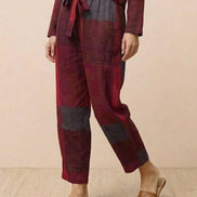 Cotton-Linen Monochrome Two-Piece Set