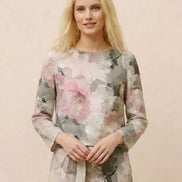 Cotton-Linen Monochrome Two-Piece Set